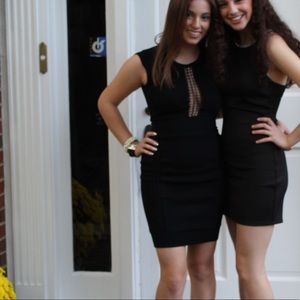 Black mini dress